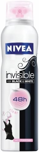 Nivea Women Anti-perspiration Deo Invisible Black &amp; White Clear Spray 5.25oz/150 ml.