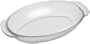 Green Applie Cooking Oval Non-stick Glass Casserole