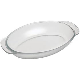 Green Applie Cooking Oval Non-stick Glass Casserole by Green Apple Cooking