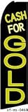 Cash For Gold Extra Wide Swooper Feather Business Flag
