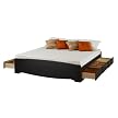 Prepac Platform Bed - Black (King)