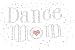 Iron On Hot Fix Dance Mom with Heart