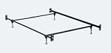 Standard Twin/Full Adjustable Bed Frame with Headboard/Footboard Attachment and Glides By Hollywood Bed Frame
