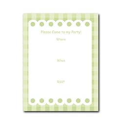 Birthday Party Invitation - Set of 10 Accordion Style Die-cut Invitations