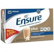 Ensure Plus Complete Balanced Nutrition Drink, Ready to Use, Vanilla Shake, 24 - 8 Fluid Ounce Bottles