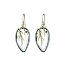 Clear Lucite Vine Earrings by Alexis Bittar