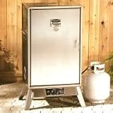 Vermont Castings Signature Series VC3624GS 28' Deluxe Liquid Propane Smoker Box with 1,033 sq. in. Cooking Area, 17,500 BTU, Double-Walled Door and Electronic Ignition