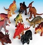 Dozen Jumbo Dinosaurs up to 6 inches long