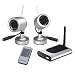 Q-See QSWOC2R 2 Pack Outdoor Wireless 20ft Night Vision Camera Kit w/Receiver & Remote