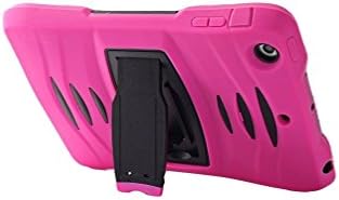 MGM Hybrid Heavy Duty Hard Plastic/soft Silicone Case with Stand for Apple Ipad Mini 2, 3 Plus Bonus Stylus Pen and Screen Protector -Light(pink)