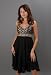 Chiffon and Brocade Dress
