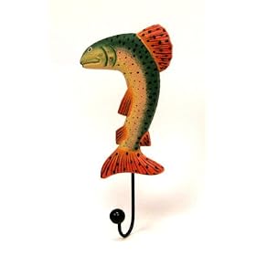 Jumping Trout Wall Mounted Bath Towel / Coat Hook