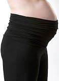 from Crave Maternity Crave Maternity Black Fold Down Jersey Trousers, Size 8