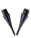 500 Dartspitzen 1/4" (dickes Gewinde), schwarz, kurz.