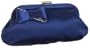 Menbur Satin Bow Clutch,Dazzling Blue,one size
