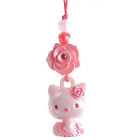 Hello Kitty Flower Mascot Charm Keychain