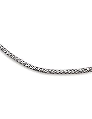 .925 Sterling Silver 18" 3mm Bali Wheat Chain Necklace