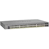 NETGEAR ProSAFE GS752TP 48-Port Gigabit PoE Smart Managed Switch with 8 PoE+ Ports 384w (GS752TP-100NAS)