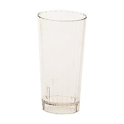 Huntington 12 Pack 22 Ounce Capacity Drinkware Tumblers - Virtually Unbreakable Polycarbonate - Lightweight - Clear Color