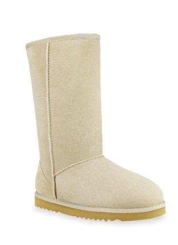 Australia Womens Boots Aukoala Sheepskin Warm Classic Tall_Sand_Us Size 8 On Sale