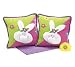 Easter Bunny Decorative Pillow Gift Set, (2 Pillows) ~ Spring Seasonal Decorations
