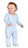 Infant 1-Piece with Feet, Color: Light Blue, Size: 6 Months