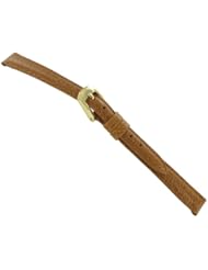 10mm Speidel Genuine English Pigskin Ladies Padded Stitched Tan Honey Brown Watch Band Regular