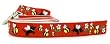 Designer Dog Leash - Honey Bee Dog Leash - Red - 1" Width - Made in USA