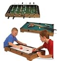 3-in-1 Game Table: Foosball/Air Hockey/Billiards