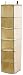 Kitchen & Housewares : H & L Russel Sweater Organiser, 6 Pocket, Creme with Caramel Trim, 30 x 30 x 122 cm