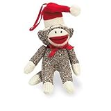 Sock Monkey Small Santa Christmas Ornament Seasons of Cannon Falls