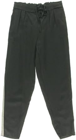 Aryn K Womens Tencel Side Stripe Ankle Pants Black S