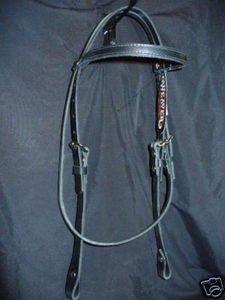 more about WEAVER HEADSTALL HORSE WESTERN BRIDLE TACK BLACK