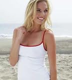 Bella Brand Contrast Cotton/Spandex Trim Camisole Tank Top
