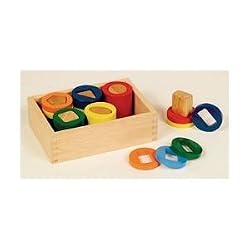 GUIDECRAFT GEOMETRIC COUNTING CYLINDERS TOY