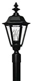 Hinkley Manor House 1441BK Cast Aluminum 3 Light 120w (22H x 11W) Outdoor Post Lighting in Black