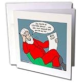 Rich Diesslins Funny Christmas Cartoons  Santa S List  The Bad List  Greeting Cards6 Greeting Cards With Envelopes