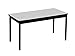 Correll 36" High Standing / Stool Height Utility Table, 36" High x 72" Gray Granite High-Pressure Laminate Top with Black Frame , Rock Solid Commercial Quality (LT3672-15)