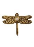 Brass Dragonfly Doorbell in Antique Brass Finish