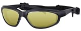Black Sport Interchangeable Sunglass / Goggles Yellow Lens