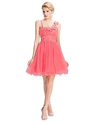 Cocktail Satin/Tulle Ruched Fitted Beaded Wrap Spaghetti Strap Evening Dress/Homecoming Dress/Bridesmaid Dress/Pageant Dress/Prom Dress/Party Dress/Wedding Dress 