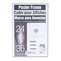 DAX MANUFACTURING INC. Clear Channel Poster Frame, Contemporary w/Plexiglas Window, 24 x 36, Clear