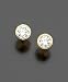 Children's 14k Gold Cubic Zirconia Bezel Earring
