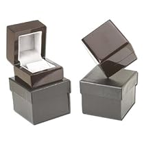 Black Lacquer, Wooden Small Flap Earring Jewelry Box