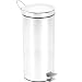Polder 232301 7-8/9-Gallon Round Step Can, White