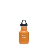 Klean Kanteen Stainless Steel Water Bottle with Poly Loop Cap (12-Ounce, Orange Sunset)
