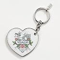 AUTHENTIC COACH TATTOO HEART PICTURE FRAME KEYFOB KEYRING