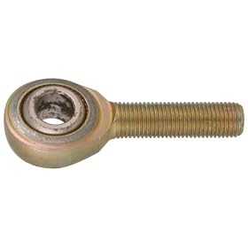 5/16-24 Fine Standard Thd., .3125 Dia. Bore, 1.875 Lg., Male Thread - Plain Ball End, Ball Joints and Rod Ends, Steel w/PTFE Liner (1 Each)