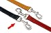 (Rosewood) Plain Sewn Leather Dog Lead 40 x 3/8 (Black)