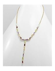 Amethyst Necklace In 92.5 Sterling Silver